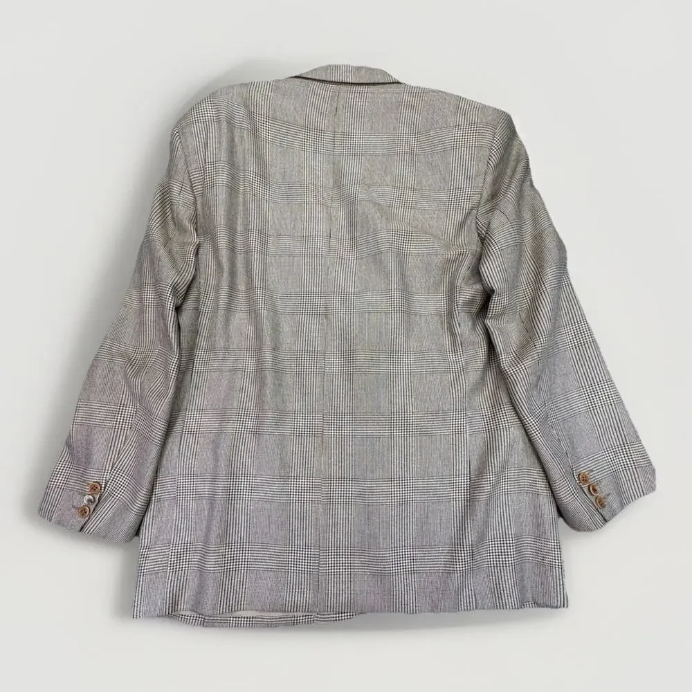 VTG Valentino Uomo Blazer 41RMen’s Silk Virgin Wool Blend Made In Italy Designer